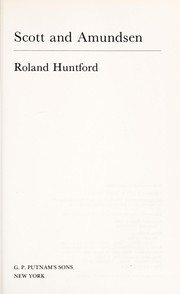 Front cover of Scott and Amundsen by Roland Huntford