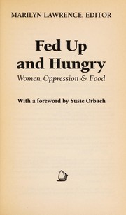 Cover of Fed Up and Hungry by Marilyn Lawrence