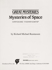 Front cover of Mysteries of space by Richard Michael Rasmussen