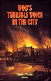 Front cover of God's terrible voice in the city by Thomas Vincent