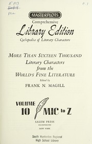 Cover of Masterplots comprehensive library edition by Frank N. Magill