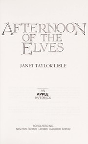 Front cover of Afternoon of the elves by Janet Taylor Lisle