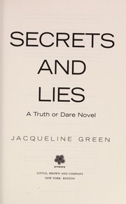 Cover of Secrets and lies by Jacqueline Green
