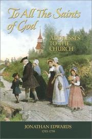 Front cover of To all the saints of God by Jonathan Edwards
