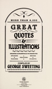 Front cover of Great quotes & illustrations by George Sweeting