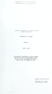 Cover of Economic integration by William C. Graham