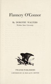 Cover of Flannery O'Connor by Dorothy Walters