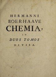 Front cover of Elementa chemiae, quae anniversario labore docuit, in publicis, privatisque, scholis by Herman Boerhaave