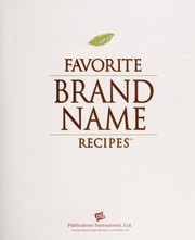 Front cover of Favorite brand name recipes by Publications International, Ltd