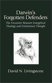 Cover of Darwin's forgotten defenders by David N. Livingstone