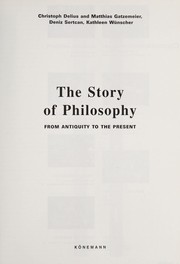 Front cover of The story of philosophy by Christoph Delius