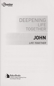 Front cover of Deepening life together by Mark L. Strauss