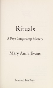 Front cover of Rituals by Mary Anna Evans