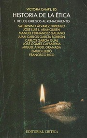 Front cover of Historia de la ética : De los griegos al renacimiento : v1 by Unknown