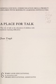 Front cover of A place for talk by Joan Tough