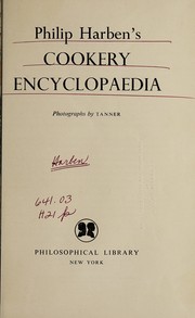 Cover of Cookery encyclopaedia by Philip Harben