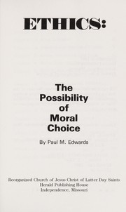 Cover of Ethics by Paul M. Edwards