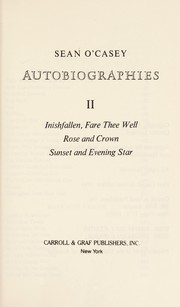 Cover of Autobiographies by Sean O'Casey