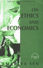 Front cover of On ethics and economics by Amartya Sen