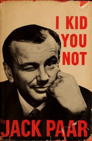 Cover of I kid you not by Jack Paar