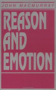 Cover of Reason and Emotion by John MacMurray