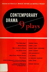 Front cover of Contemporary drama; nine plays, American, English, European by Ernest Bradlee Watson