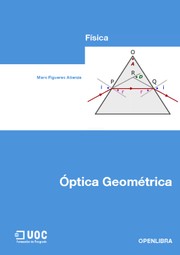 Front cover of Óptica geométrica by Marc Figueras Atienza
