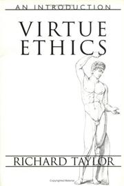 Cover of Virtue, ethics by Richard Taylor