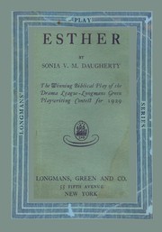Cover of Esther by Sonia Daugherty