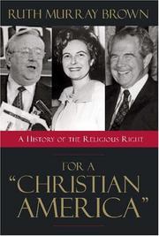 Front cover of For a Christian America by Ruth Murray Brown