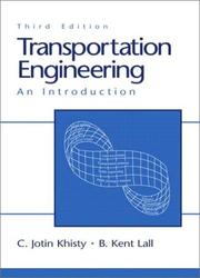 Cover of Transportation Engineering by C. Jotin Khisty
