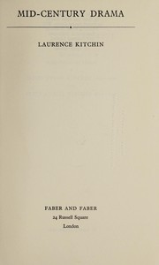Front cover of Mid-century drama by Laurence Kitchin