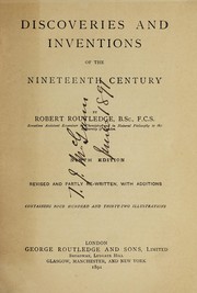 Front cover of Discoveries and inventions of the nineteenth century by Robert Routledge