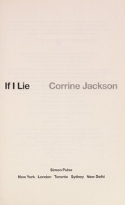 Cover of If I lie by Corrine Jackson