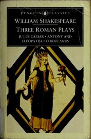 Cover of Plays (Antony and Cleopatra / Coriolanus / Julius Caesar) by William Shakespeare