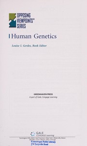 Cover of Human genetics by Louise I. Gerdes