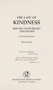 Front cover of The Law of Kindness by Mary Beeke