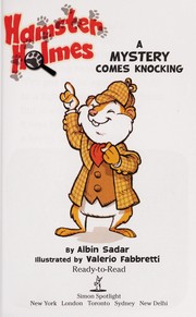 Front cover of Hamster Holmes, a mystery comes knocking by Albin Sadar