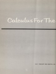 Cover of Calculus for the nonphysical sciences, with matrices, probability and statistics by Simeon M. Berman