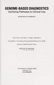 Front cover of Generating evidence for genomic diagnostic test development by Theresa M. Wizemann