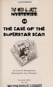 Cover of The case of the superstar scam by Lewis B. Montgomery