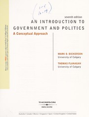 Front cover of An introduction to government and politics by M. O. Dickerson