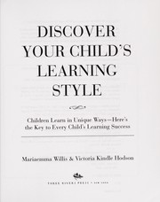 Front cover of Discover your child's learning style by Mariaemma Willis