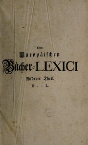 Front cover of Allgemeines europäisches Bücher-Lexicon, in welchem ... die allermeisten Autores ... zu finden, welche ... noch by Gottlieb Georgi