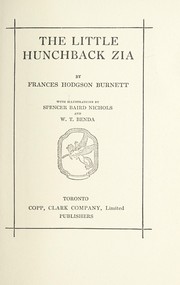 Front cover of The little hunchback Zia by Frances Hodgson Burnett