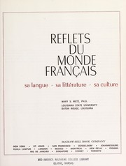Front cover of Reflets du monde français by Mary S. Metz