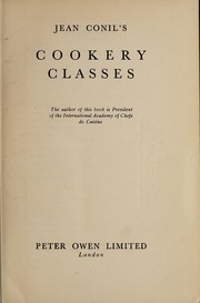 Cover of Cookery classes by Jean Conil