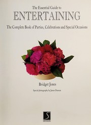 Cover of The Essential Guide to Entertaining by Bridget Jones
