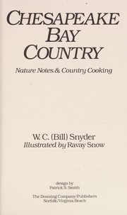 Front cover of Chesapeake Bay country by W. C. Snyder