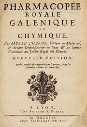 Cover of Pharmacop©♭e royale galenique et chymique by Moyse Charas